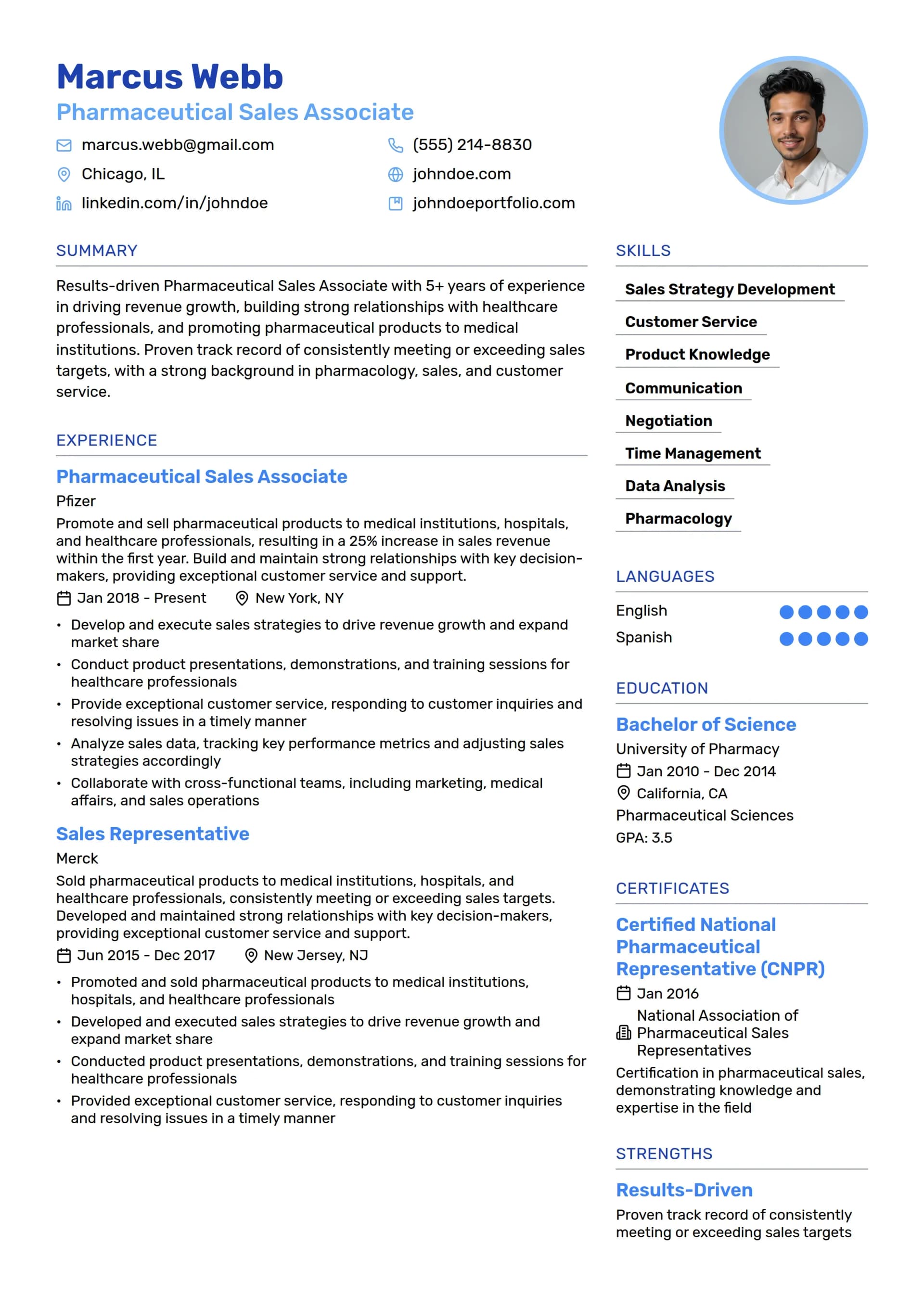 Pharmaceutical Sales Associate
