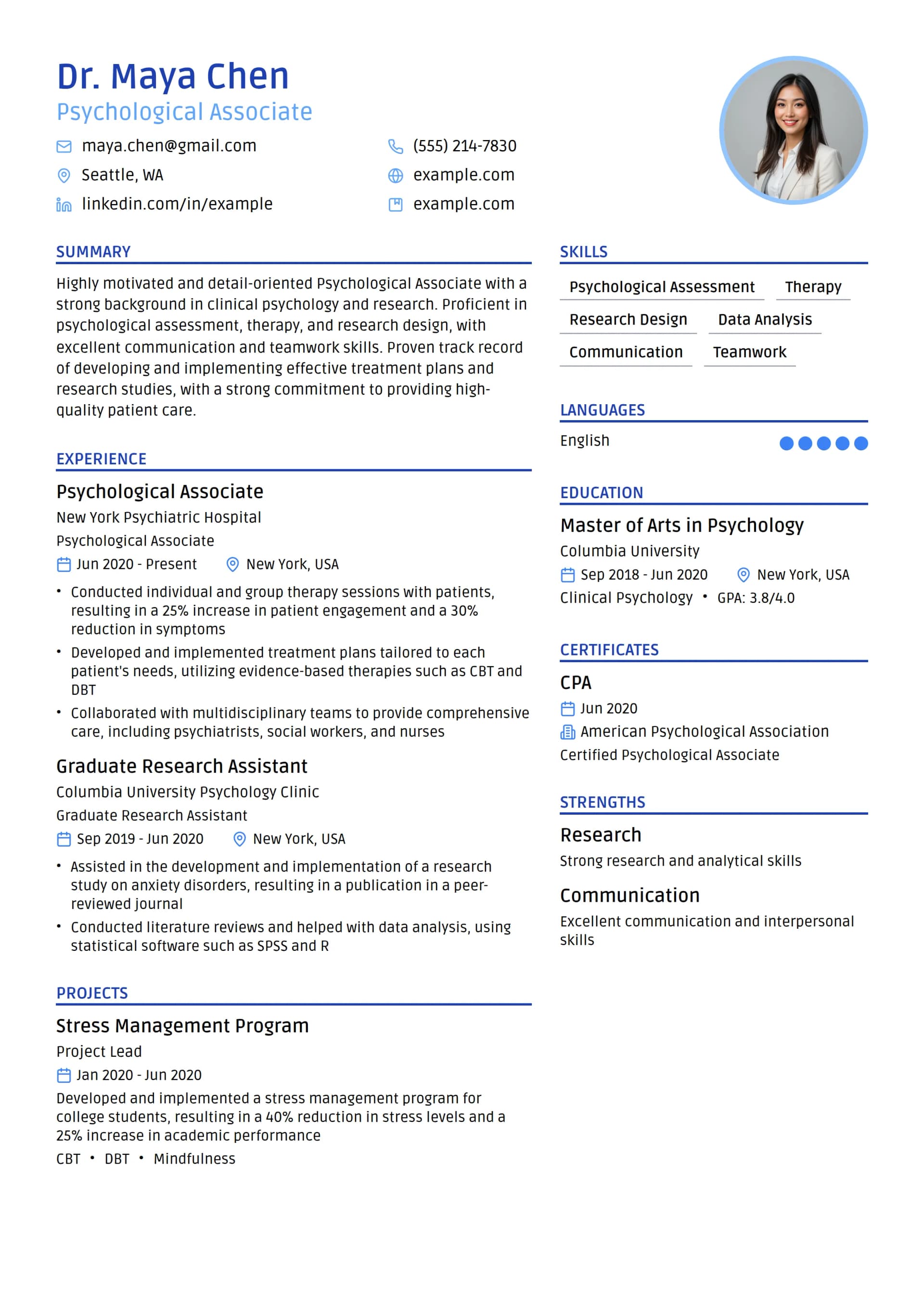 Psychological Associate