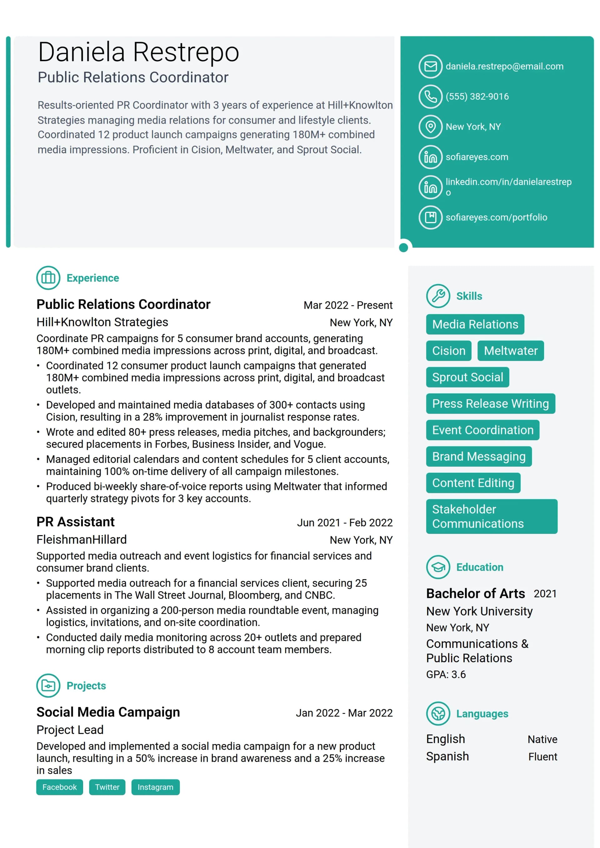 Public Relations Coordinator