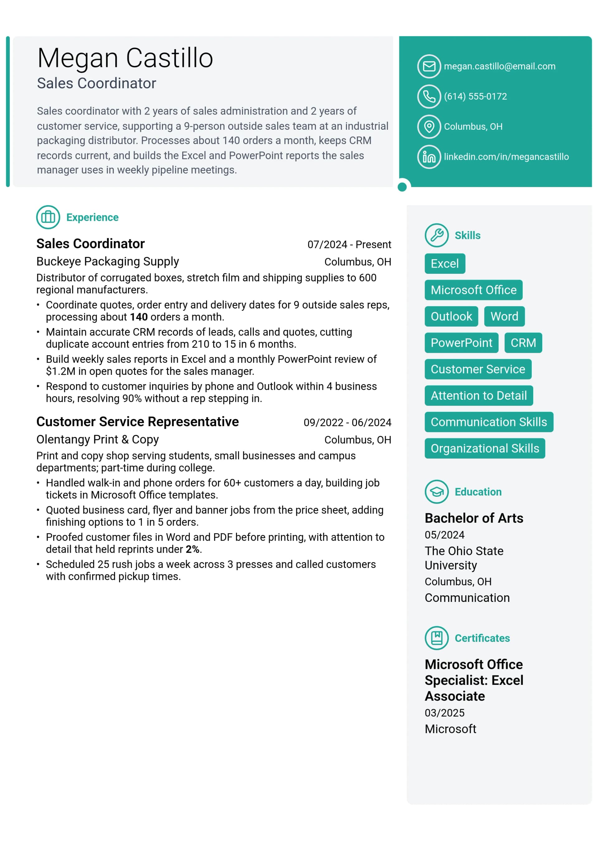 Sales Coordinator