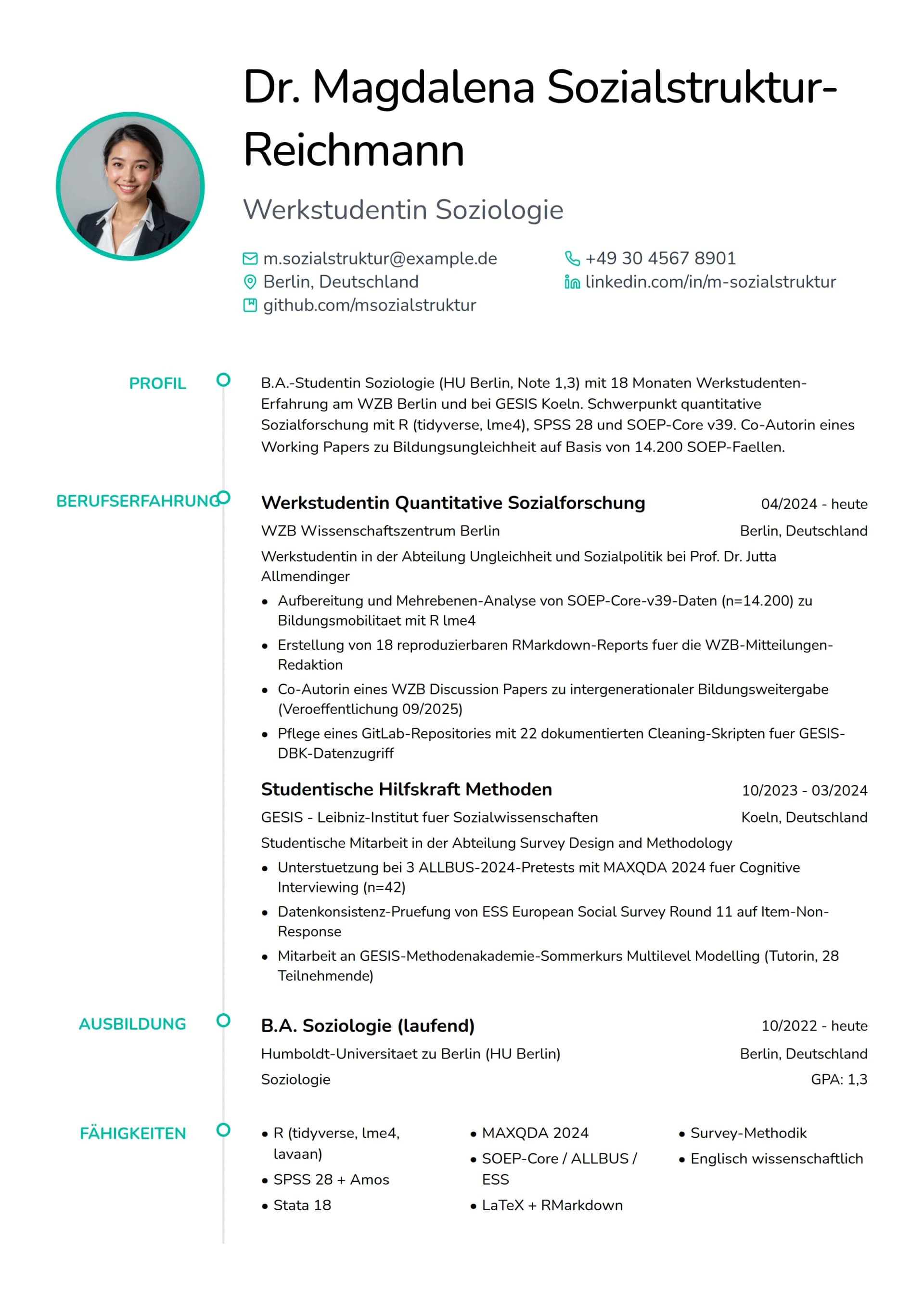 Soziologie Werkstudent:in