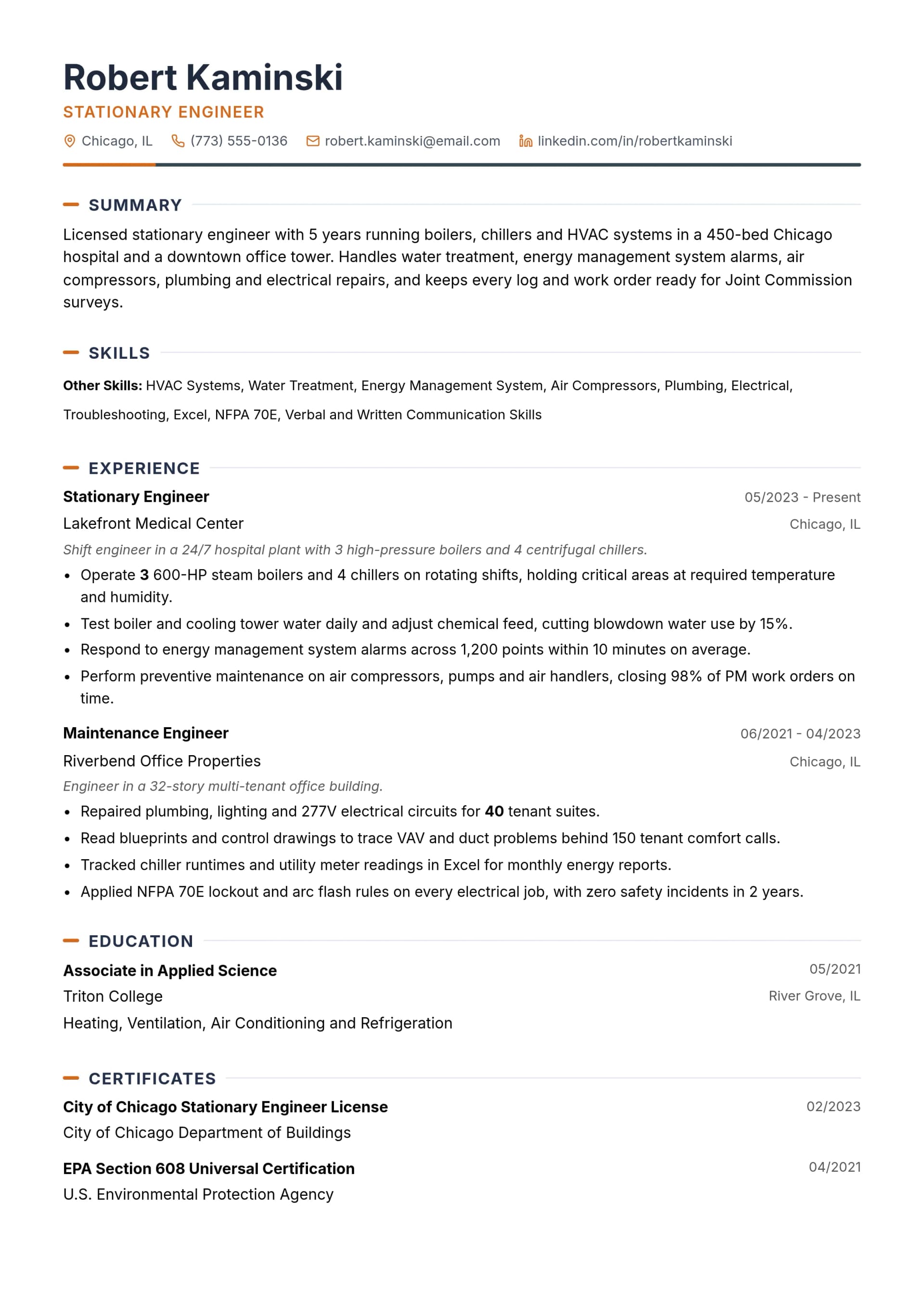 Stationary Engineer