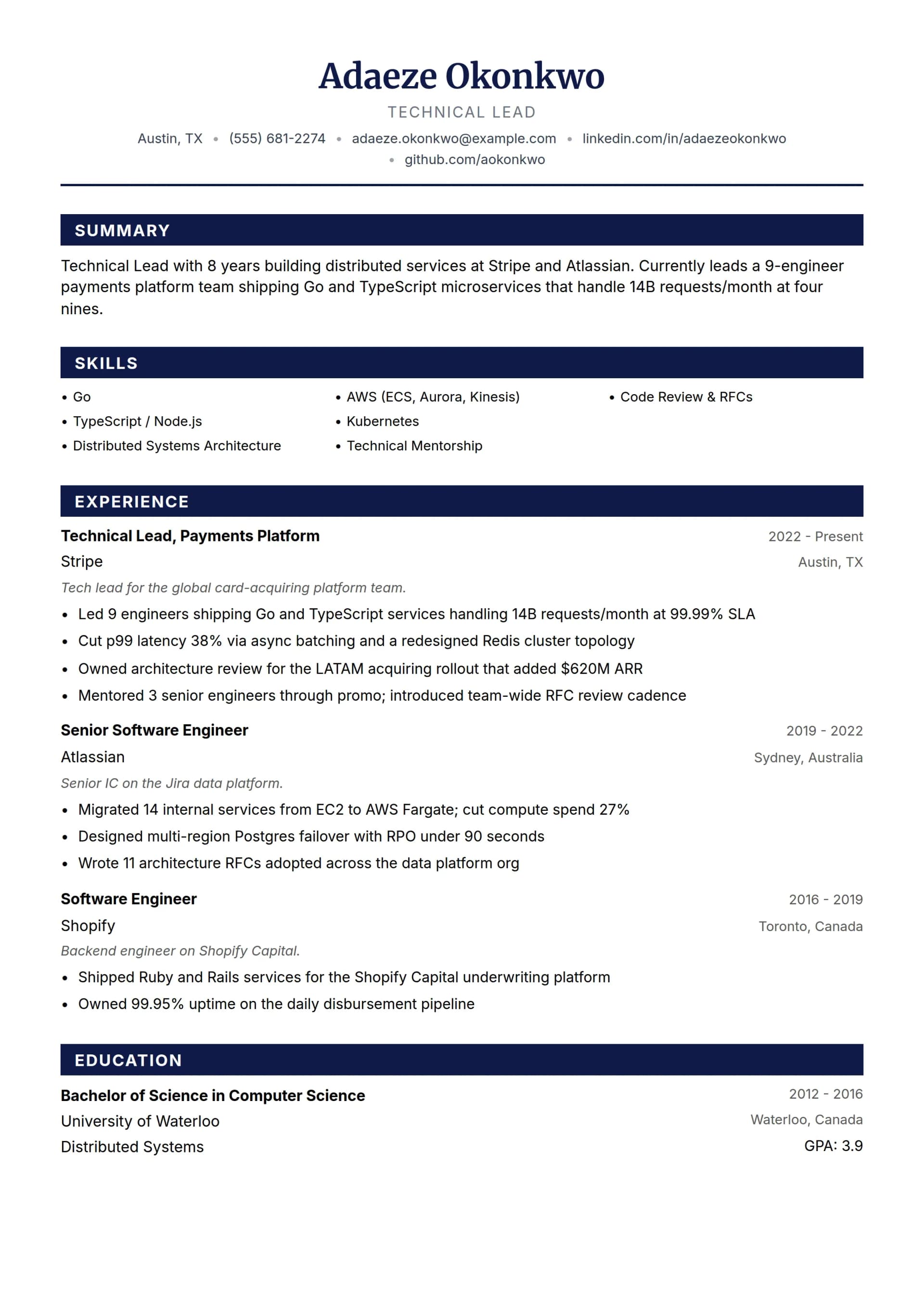 Technical Lead