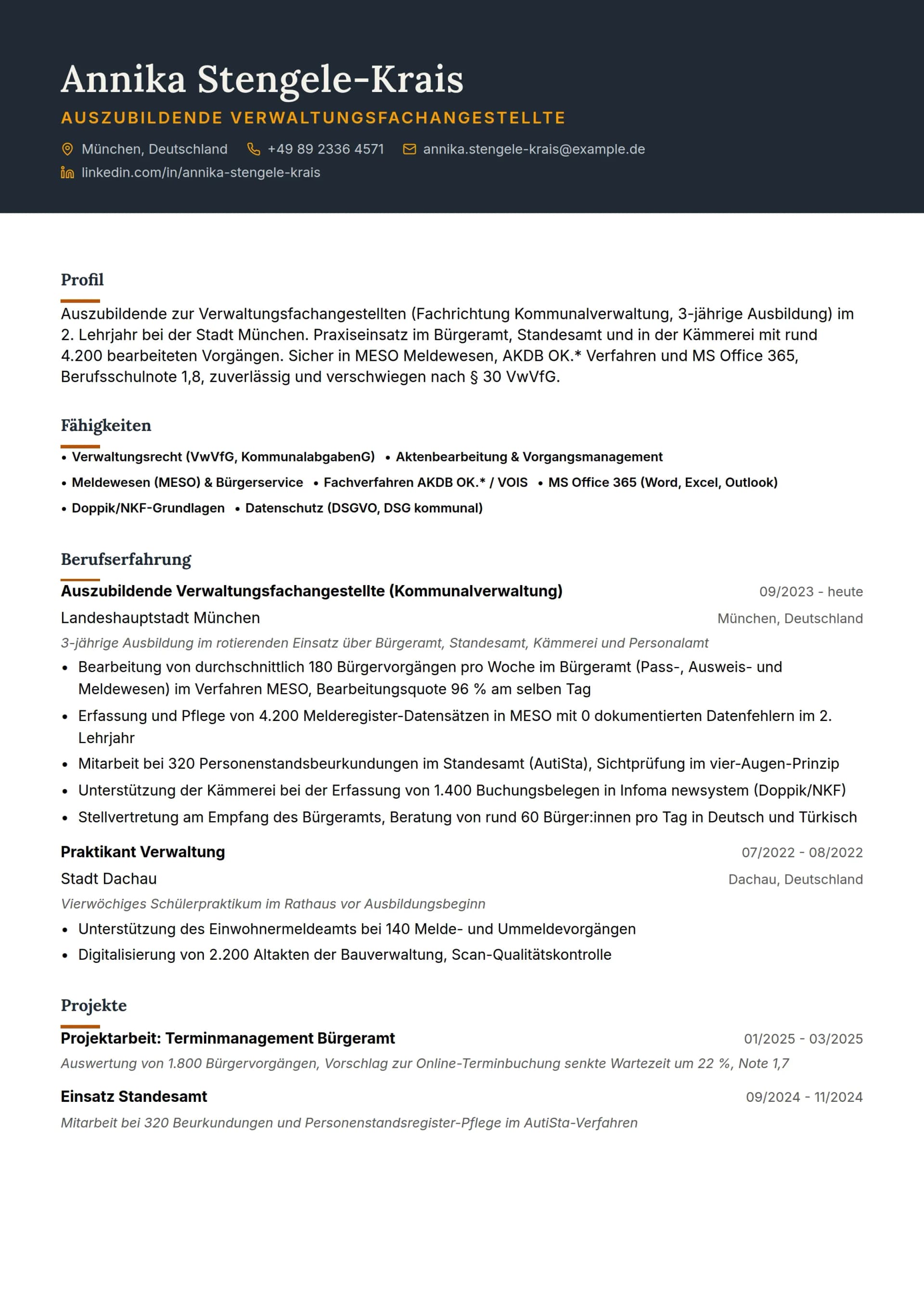 Verwaltungsfachangestellte:r (Auszubildende:r)