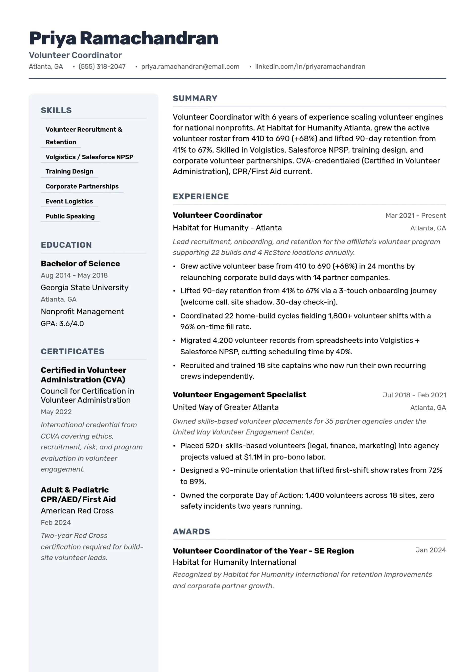 Volunteer Coordinator