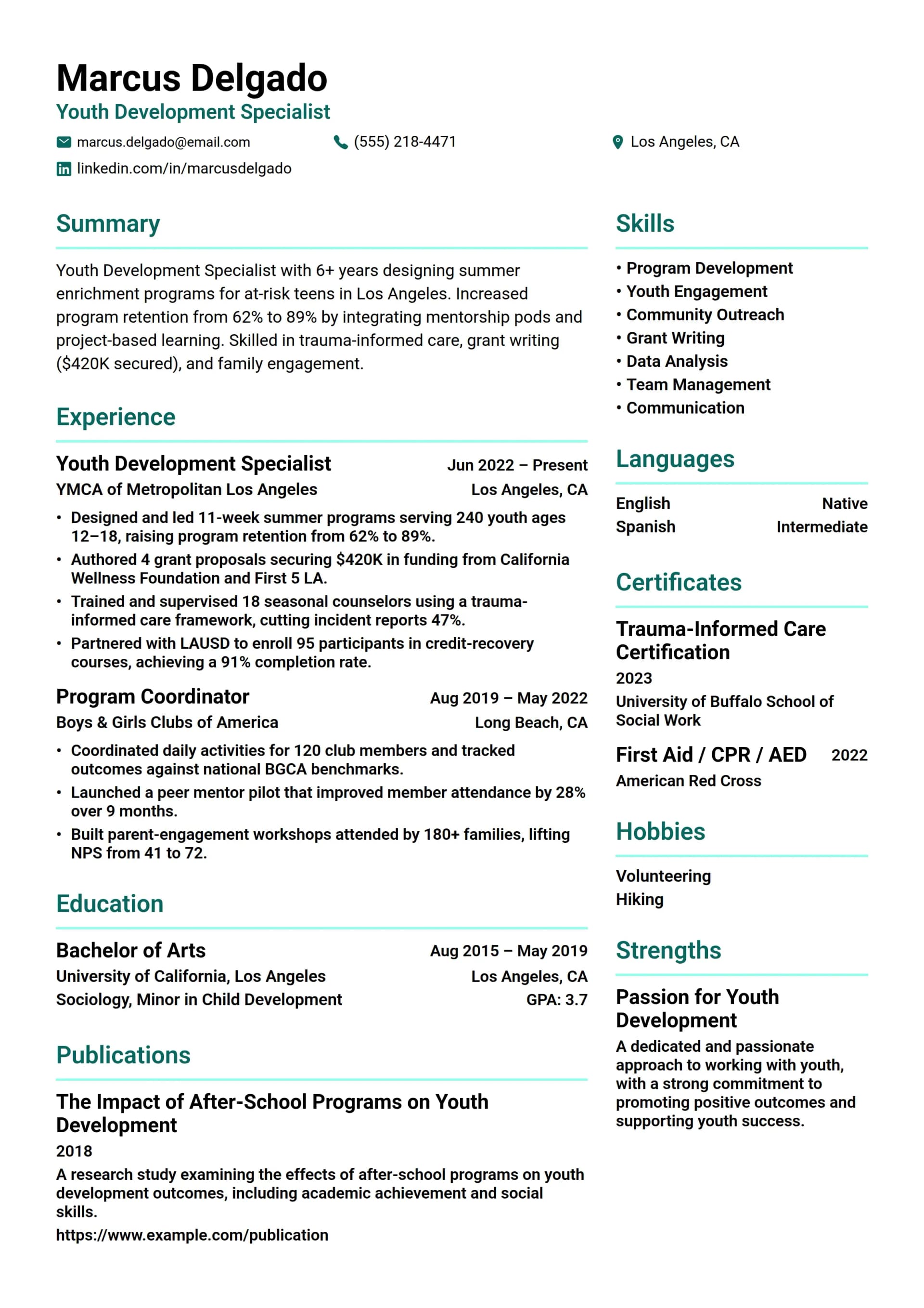 Youth Development Specialist