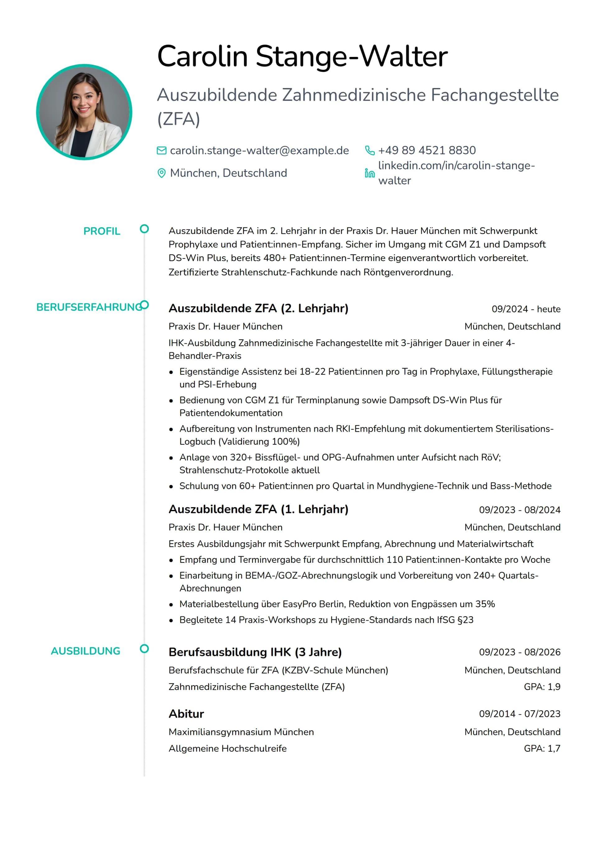 ZFA Auszubildende