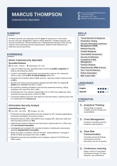 Secure Resume preview