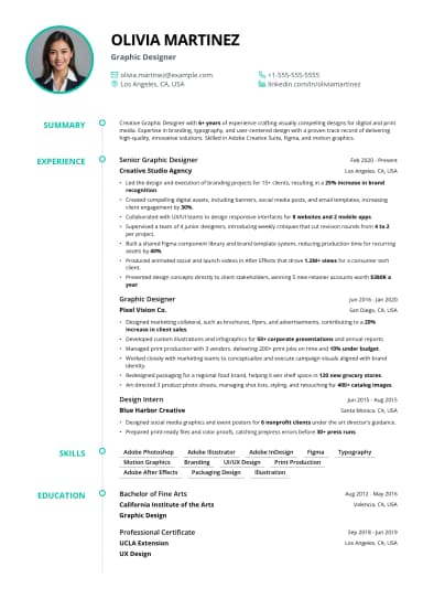 Artisan Resume preview
