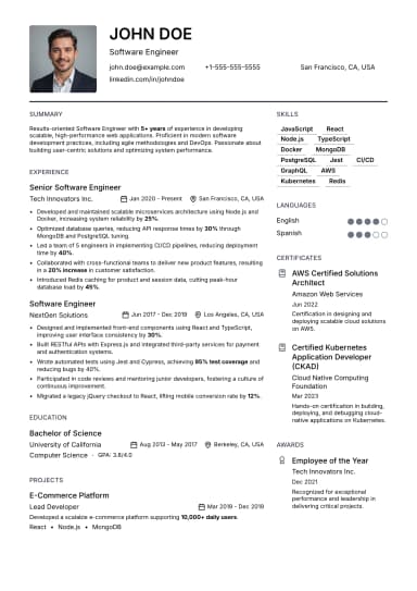 Codebase Resume preview