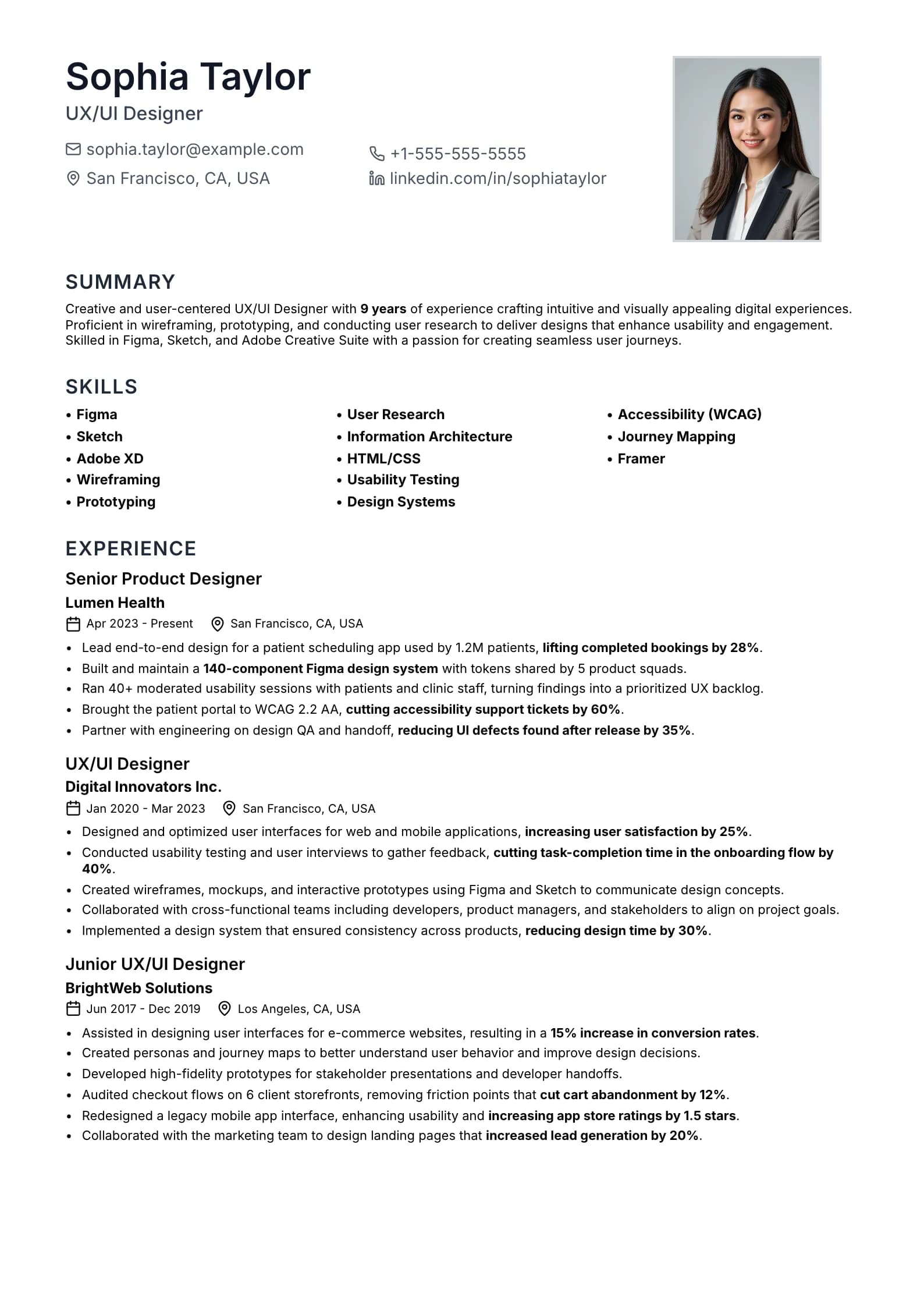 Design Resume preview