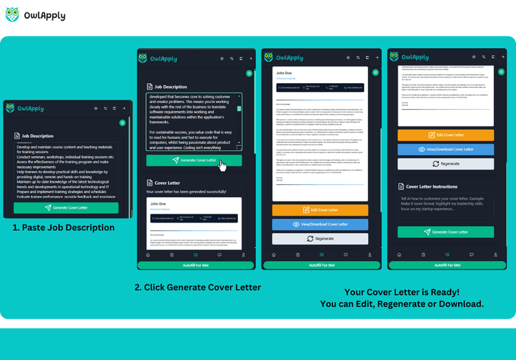 AI Cover Letter Generator – Personalized Letters | OwlApply