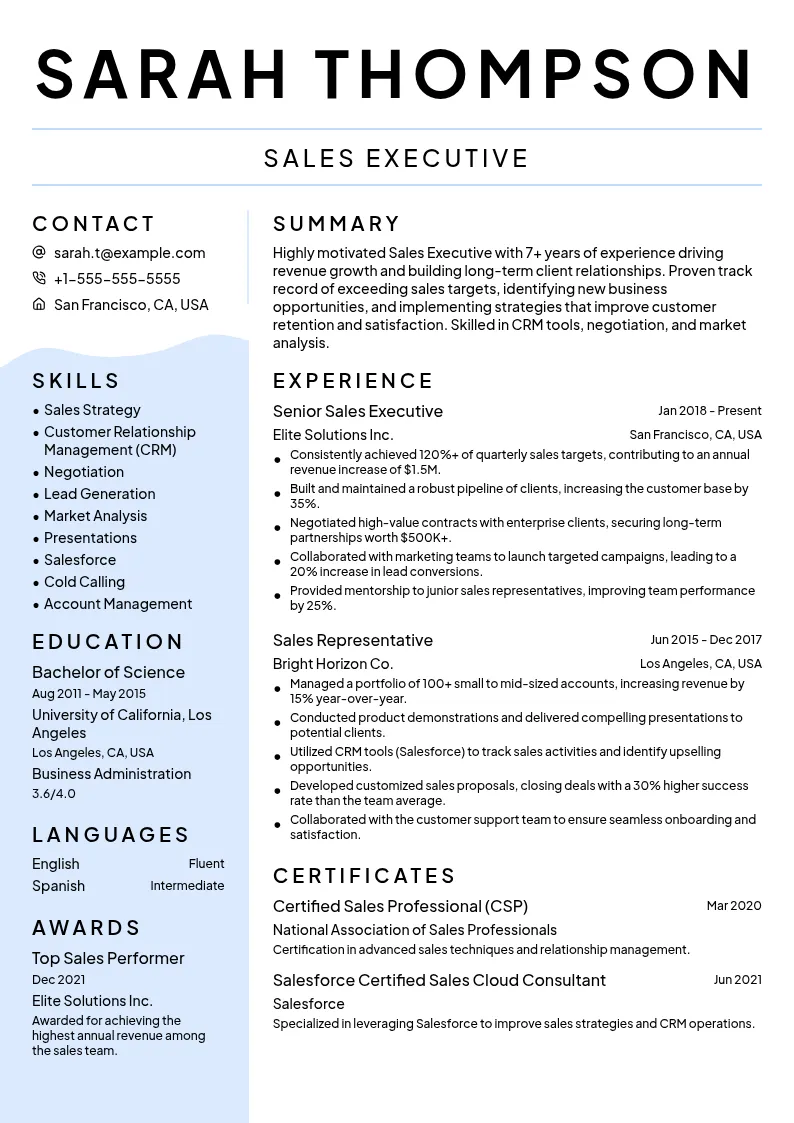 Persuader CV preview