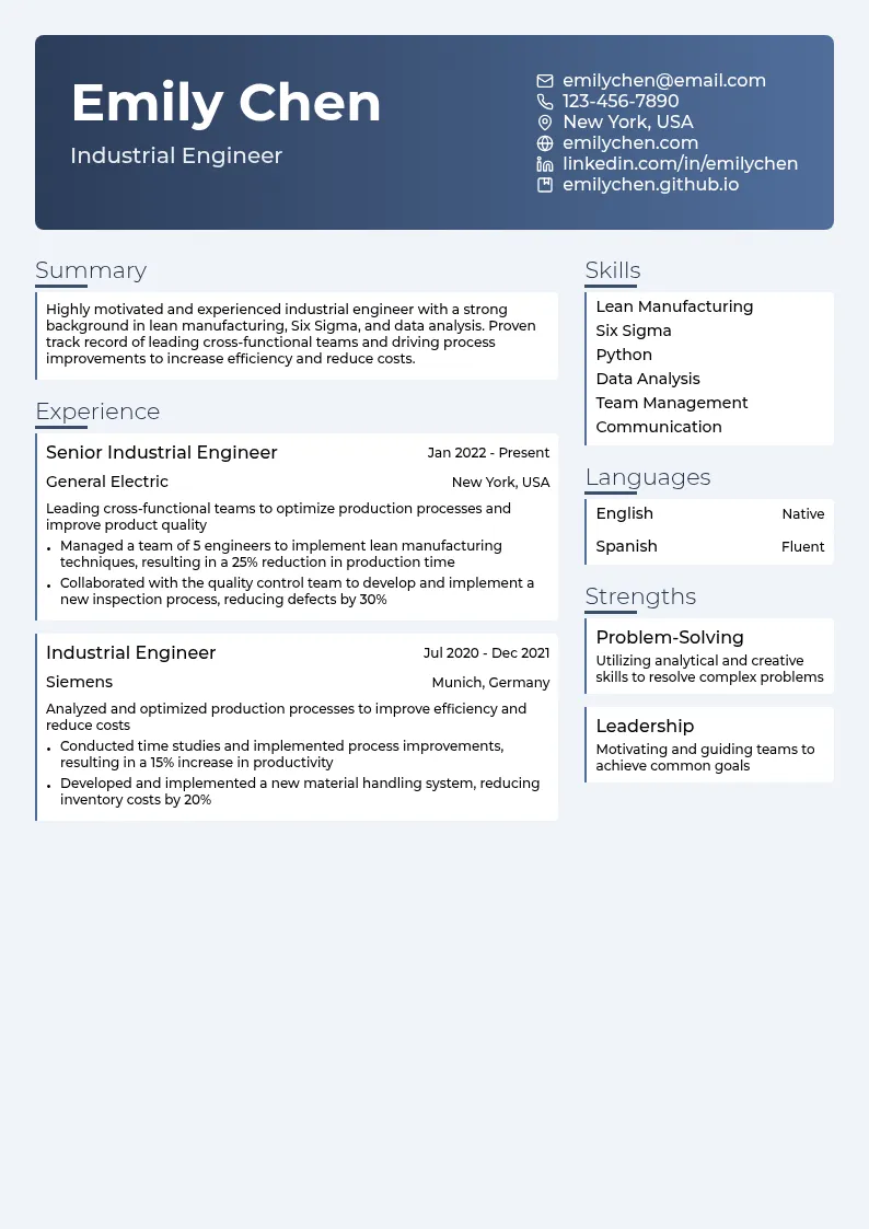 mid-level resume example