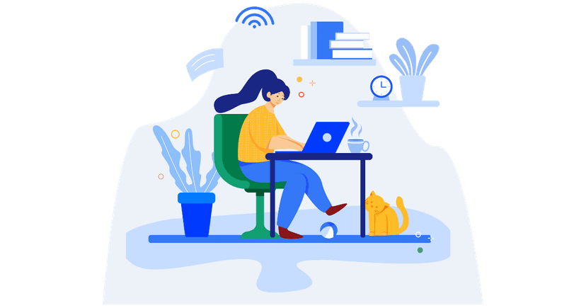 Person working remotely on laptop with various remote job websites displayed