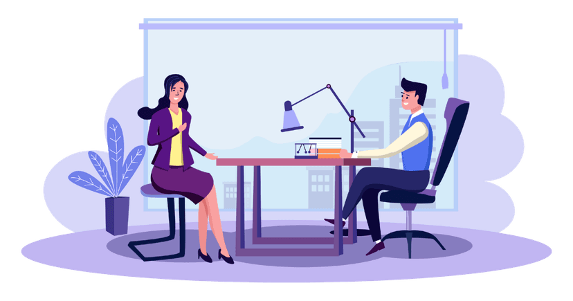 Professional writing a follow-up email after job interview