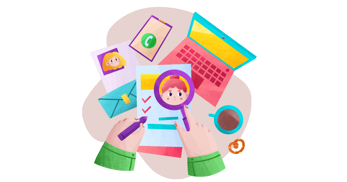 Resume with highlighted keywords passing through an ATS system